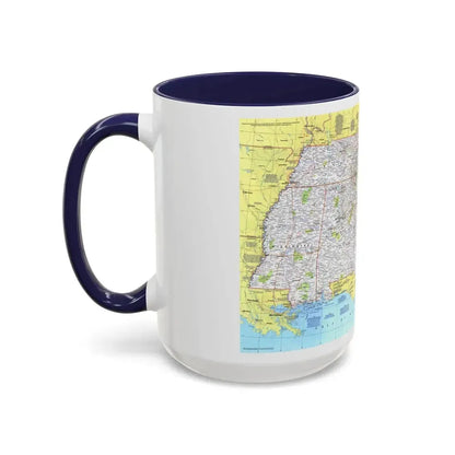 USA - Southeast 1 (1975) (Map) Accent Coffee Mug - Go Mug Yourself