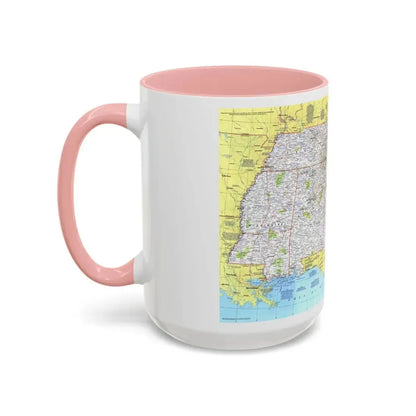 USA - Southeast 1 (1975) (Map) Accent Coffee Mug - Go Mug Yourself