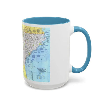 USA - Southeast 1 (1975) (Map) Accent Coffee Mug - Go Mug Yourself