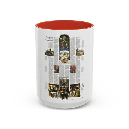 USA - Southeast 2 (1975) (Map) Accent Coffee Mug 15oz Red - Go Mug Yourself