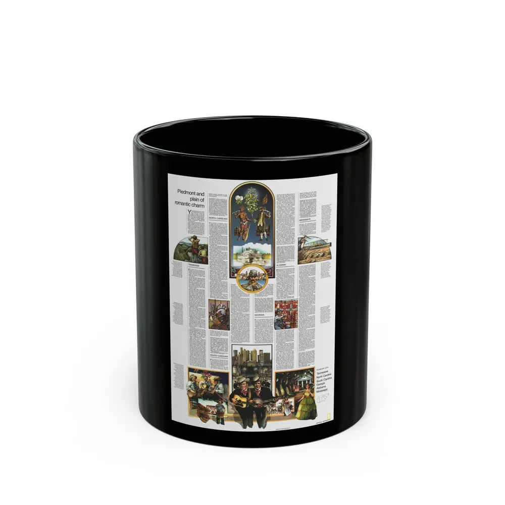 USA - Southeast 2 (1975) (Map) Black Coffee Mug-11oz-Go Mug Yourself