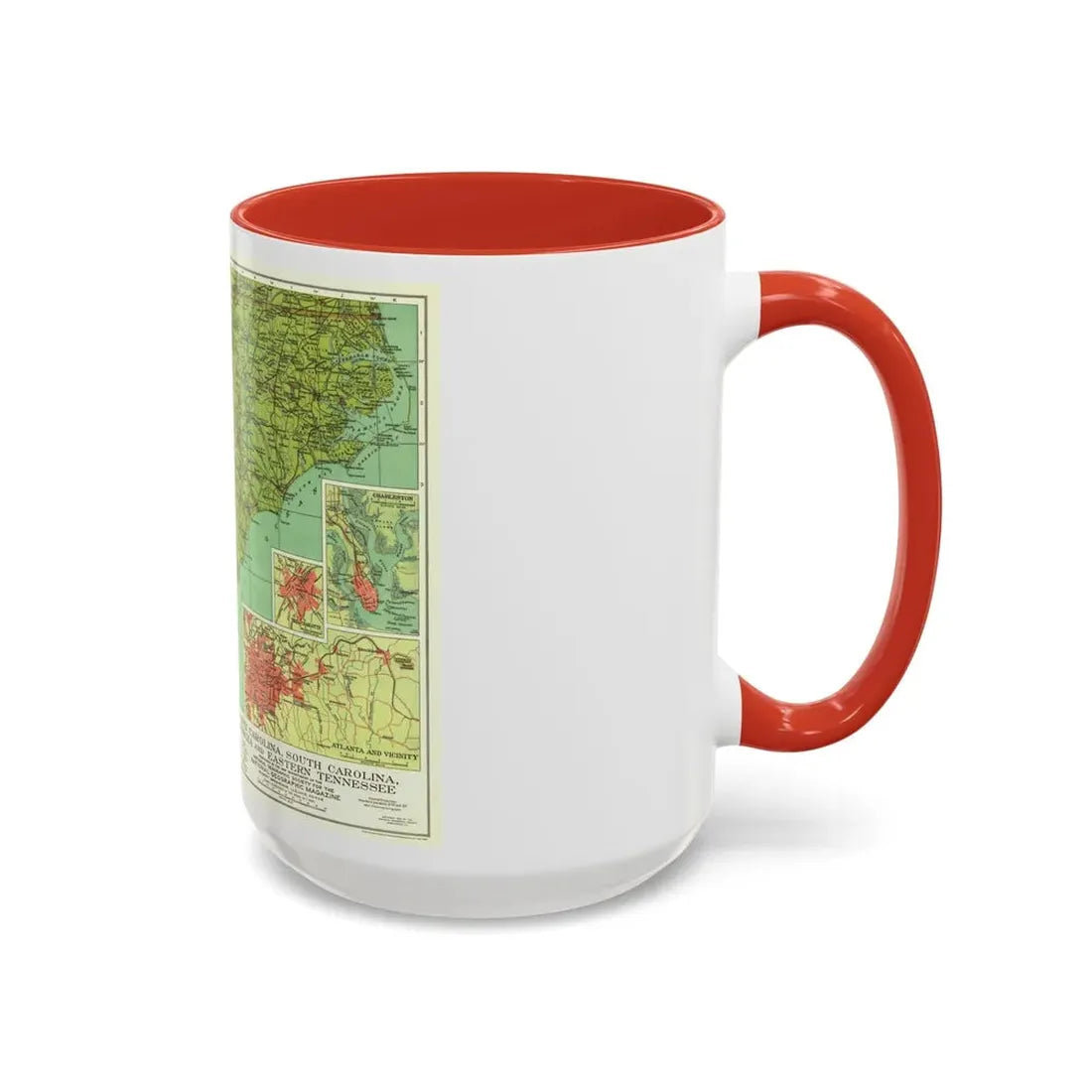 USA - Southeastern (1926) (Map) Accent Coffee Mug - Go Mug Yourself