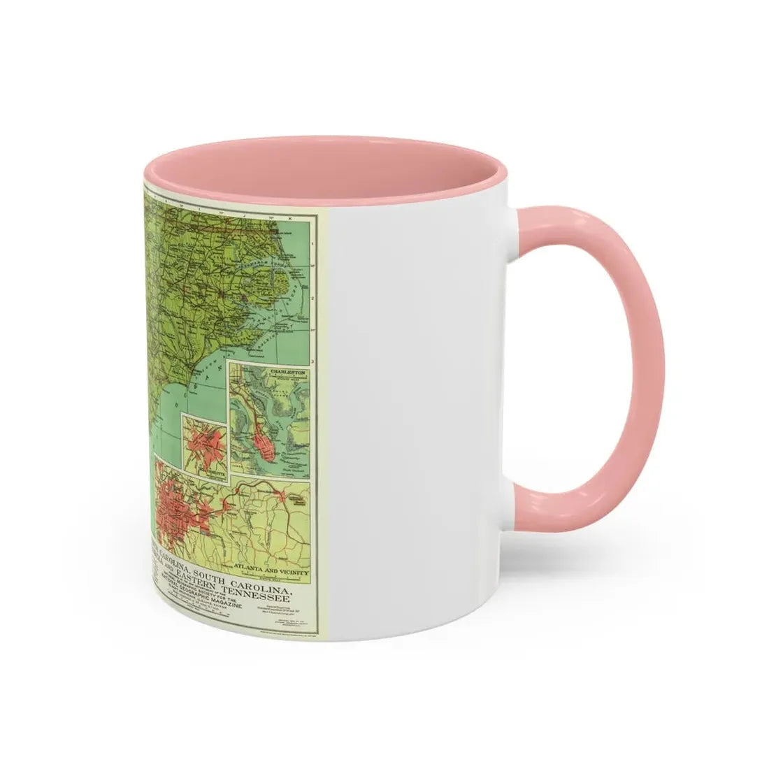 USA - Southeastern (1926) (Map) Accent Coffee Mug - Go Mug Yourself