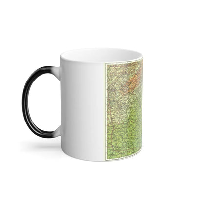 USA - Southeastern (1926) (Map) Color Changing Mug 11oz-Go Mug Yourself