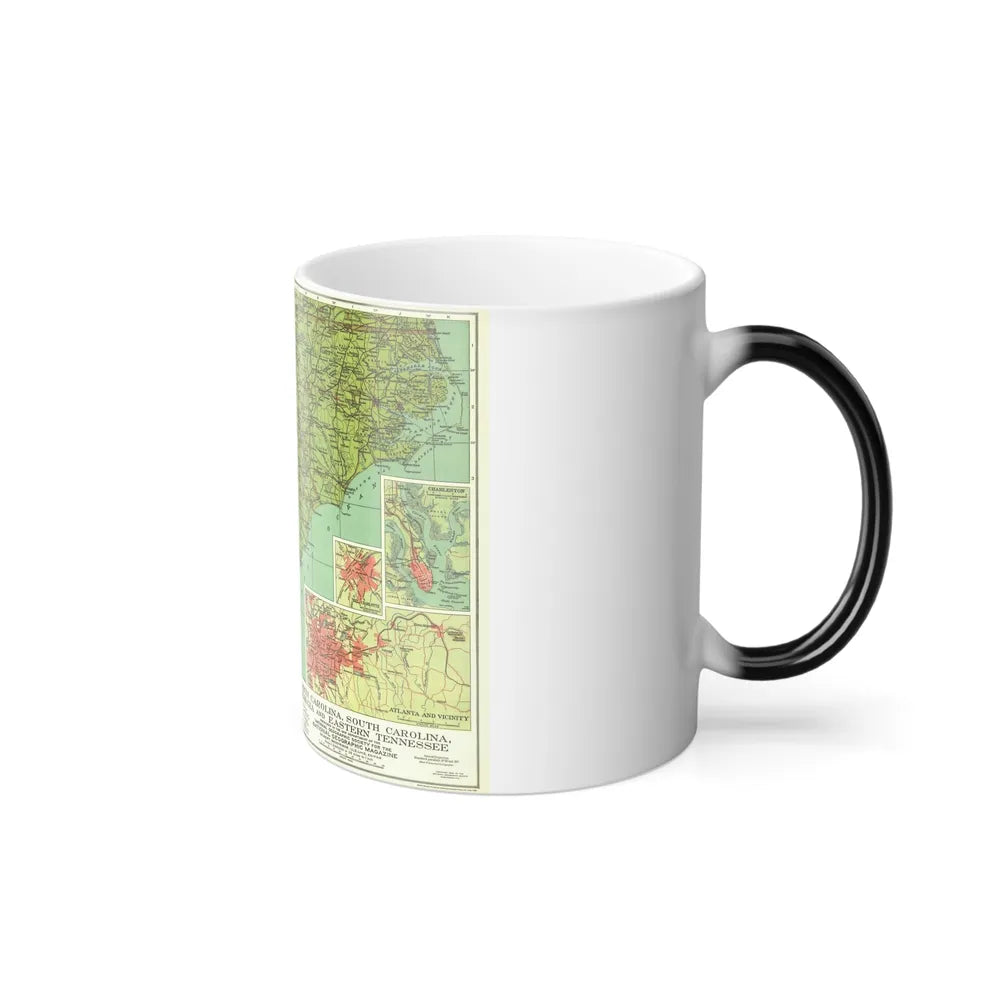 USA - Southeastern (1926) (Map) Color Changing Mug 11oz-Go Mug Yourself