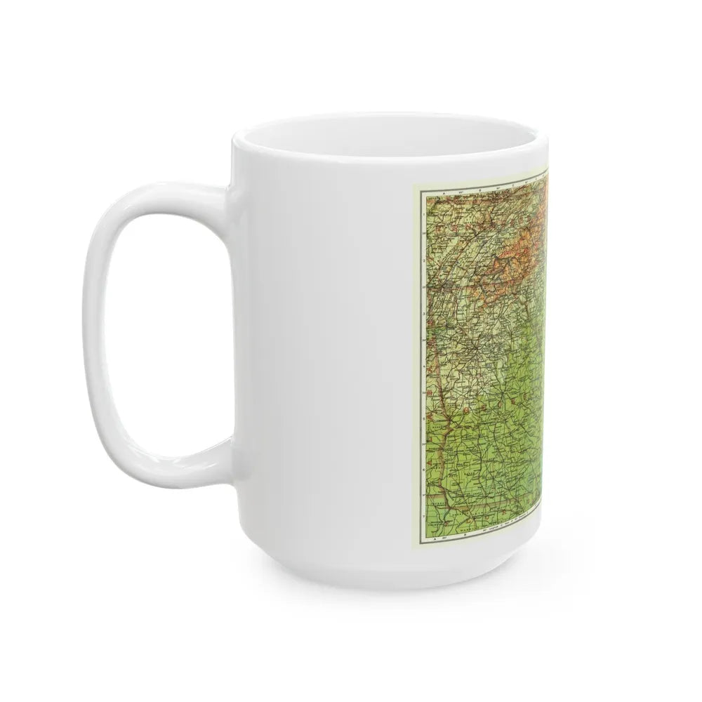 USA - Southeastern (1926) (Map) White Coffee Mug-Go Mug Yourself