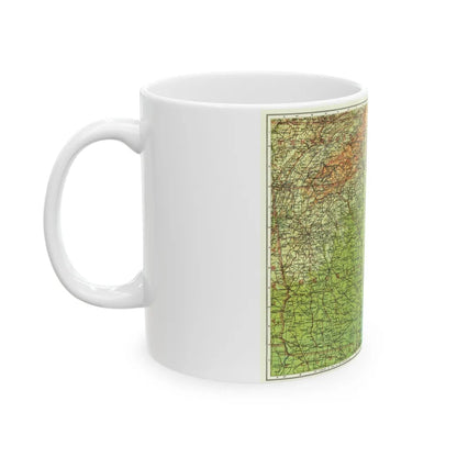 USA - Southeastern (1926) (Map) White Coffee Mug-Go Mug Yourself