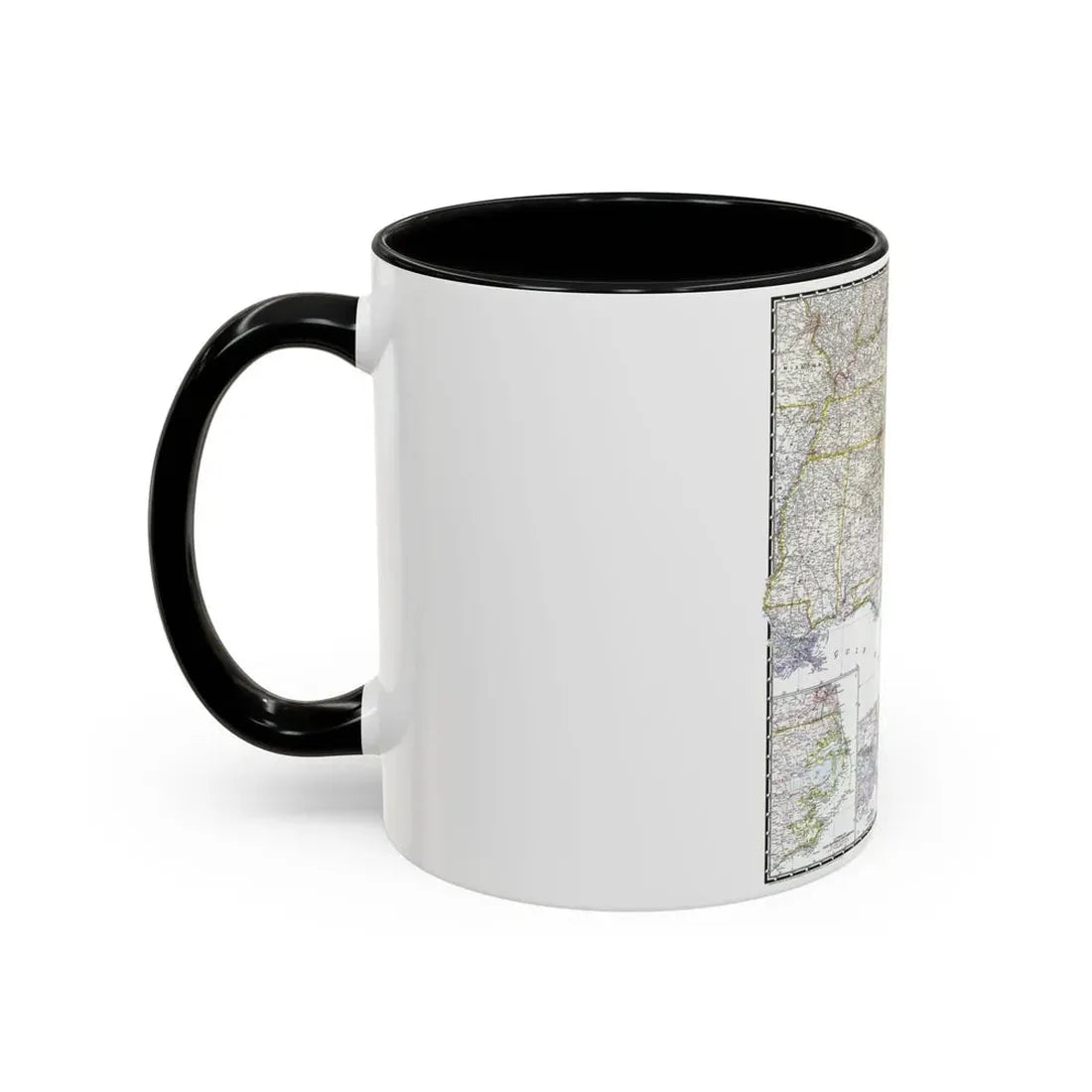 USA - Southeastern (1947) (Map) Accent Coffee Mug - Go Mug Yourself