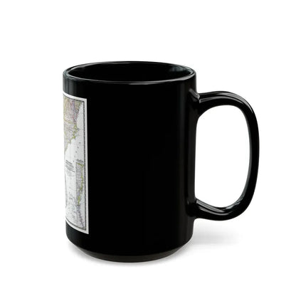USA - Southeastern (1947) (Map) Black Coffee Mug - Go Mug Yourself