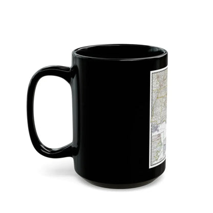USA - Southeastern (1947) (Map) Black Coffee Mug - Go Mug Yourself