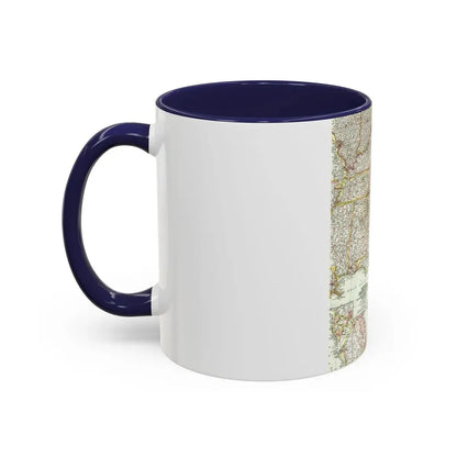 USA - Southeastern (1958) (Map) Accent Coffee Mug - Go Mug Yourself