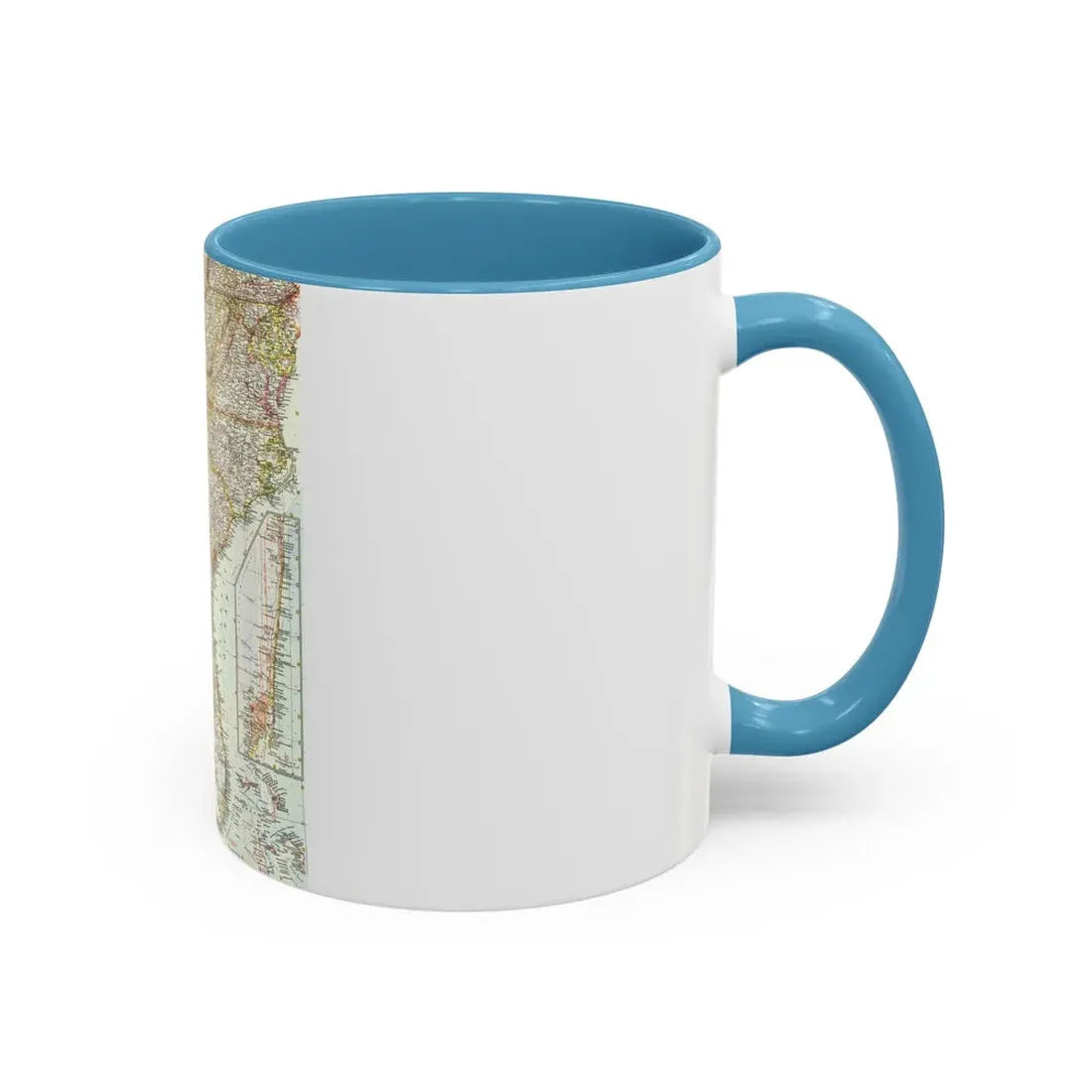 USA - Southeastern (1958) (Map) Accent Coffee Mug - Go Mug Yourself