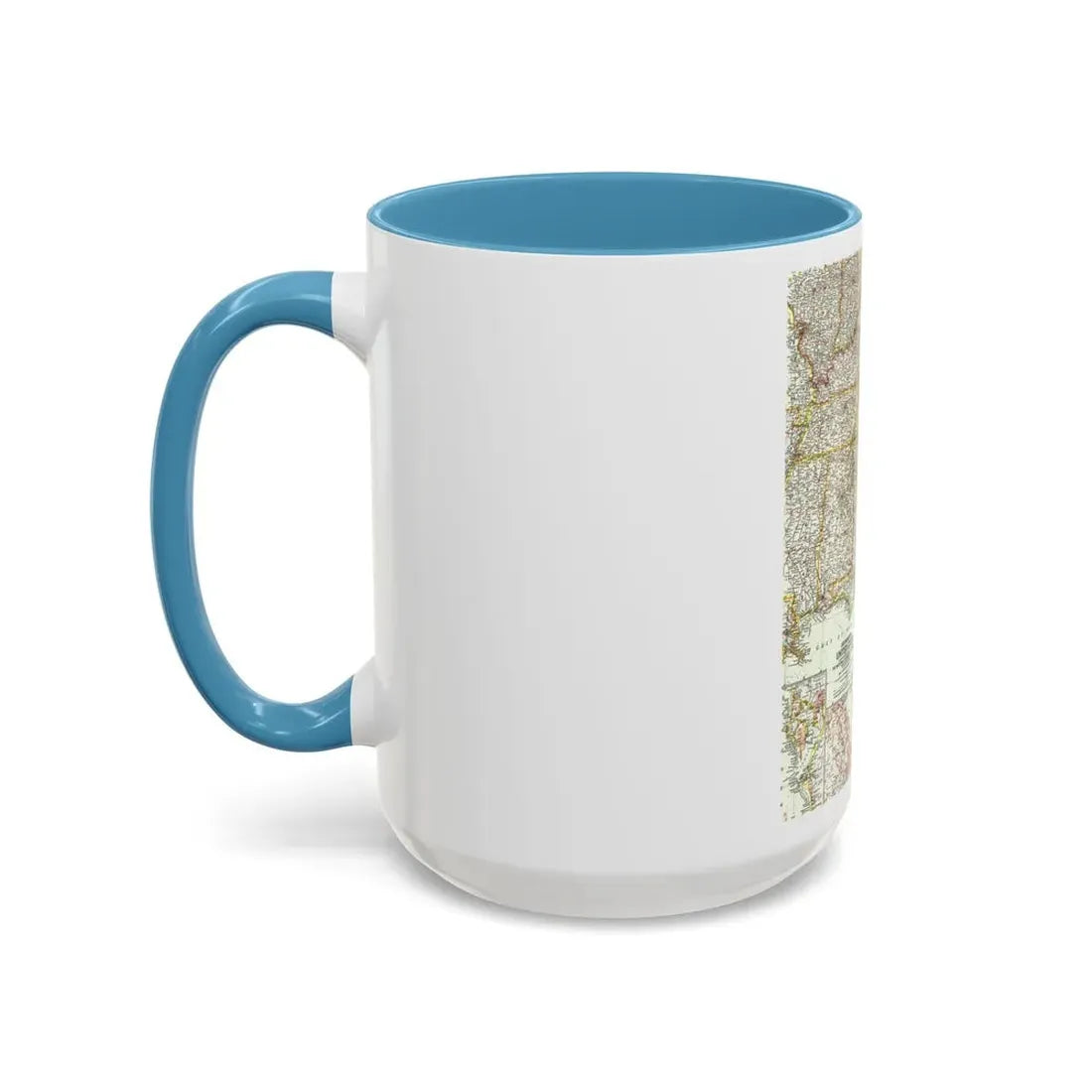 USA - Southeastern (1958) (Map) Accent Coffee Mug - Go Mug Yourself