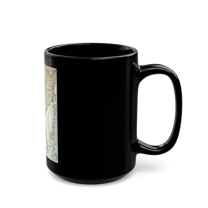 USA - Southeastern (1958) (Map) Black Coffee Mug - Go Mug Yourself