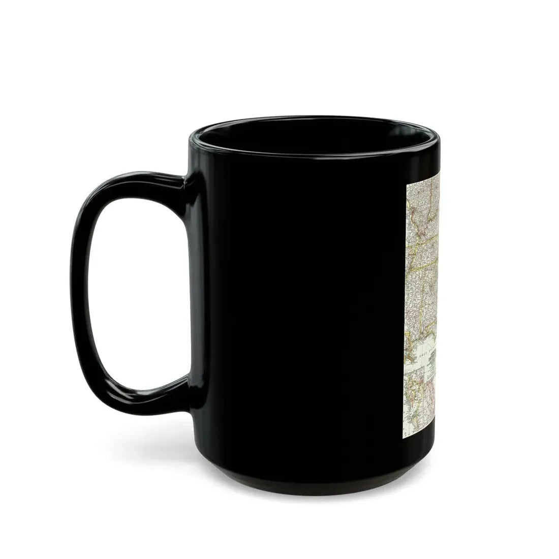 USA - Southeastern (1958) (Map) Black Coffee Mug - Go Mug Yourself