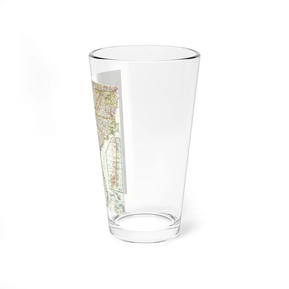 USA - Southeastern (1958) (Map) Pint Glass 16oz-Go Mug Yourself