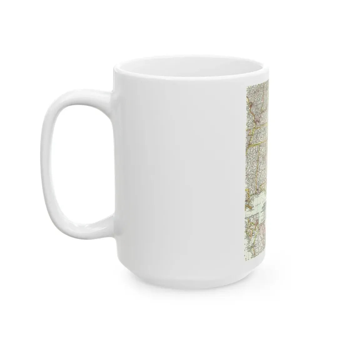 USA - Southeastern (1958) (Map) White Coffee Mug - Go Mug Yourself