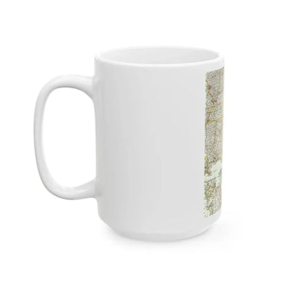 USA - Southeastern (1958) (Map) White Coffee Mug - Go Mug Yourself