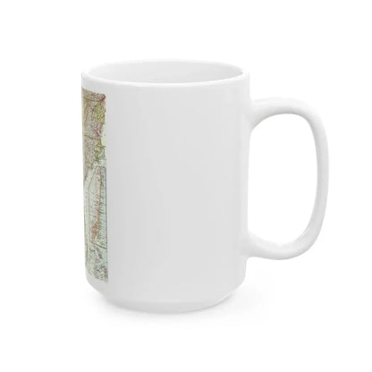USA - Southeastern (1958) (Map) White Coffee Mug - Go Mug Yourself