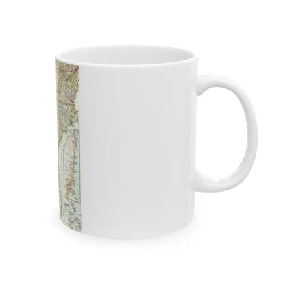 USA - Southeastern (1958) (Map) White Coffee Mug - Go Mug Yourself