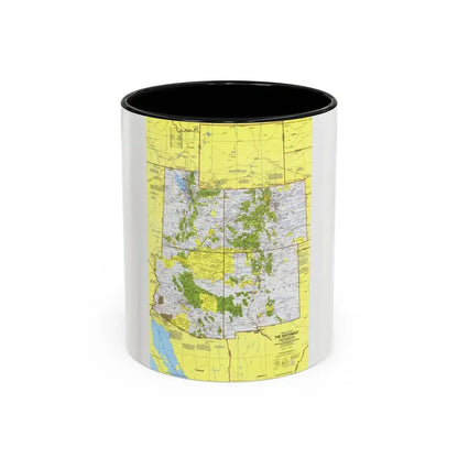 USA - Southwest 1 (1977) (Map) Accent Coffee Mug 11oz Black - Go Mug Yourself