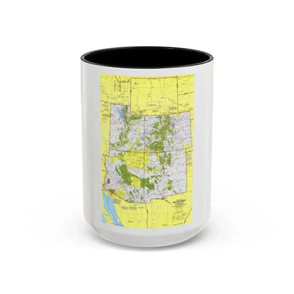 USA - Southwest 1 (1977) (Map) Accent Coffee Mug 15oz Black - Go Mug Yourself