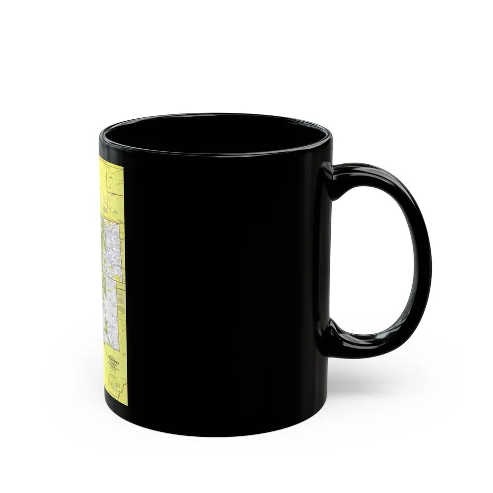 USA - Southwest 1 (1977) (Map) Black Coffee Mug-Go Mug Yourself