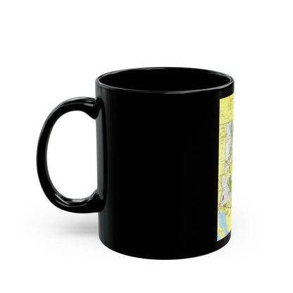 USA - Southwest 1 (1977) (Map) Black Coffee Mug-Go Mug Yourself