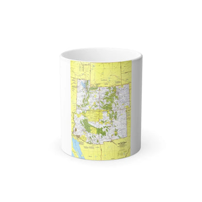 USA - Southwest 1 (1977) (Map) Color Changing Mug 11oz-11oz-Go Mug Yourself