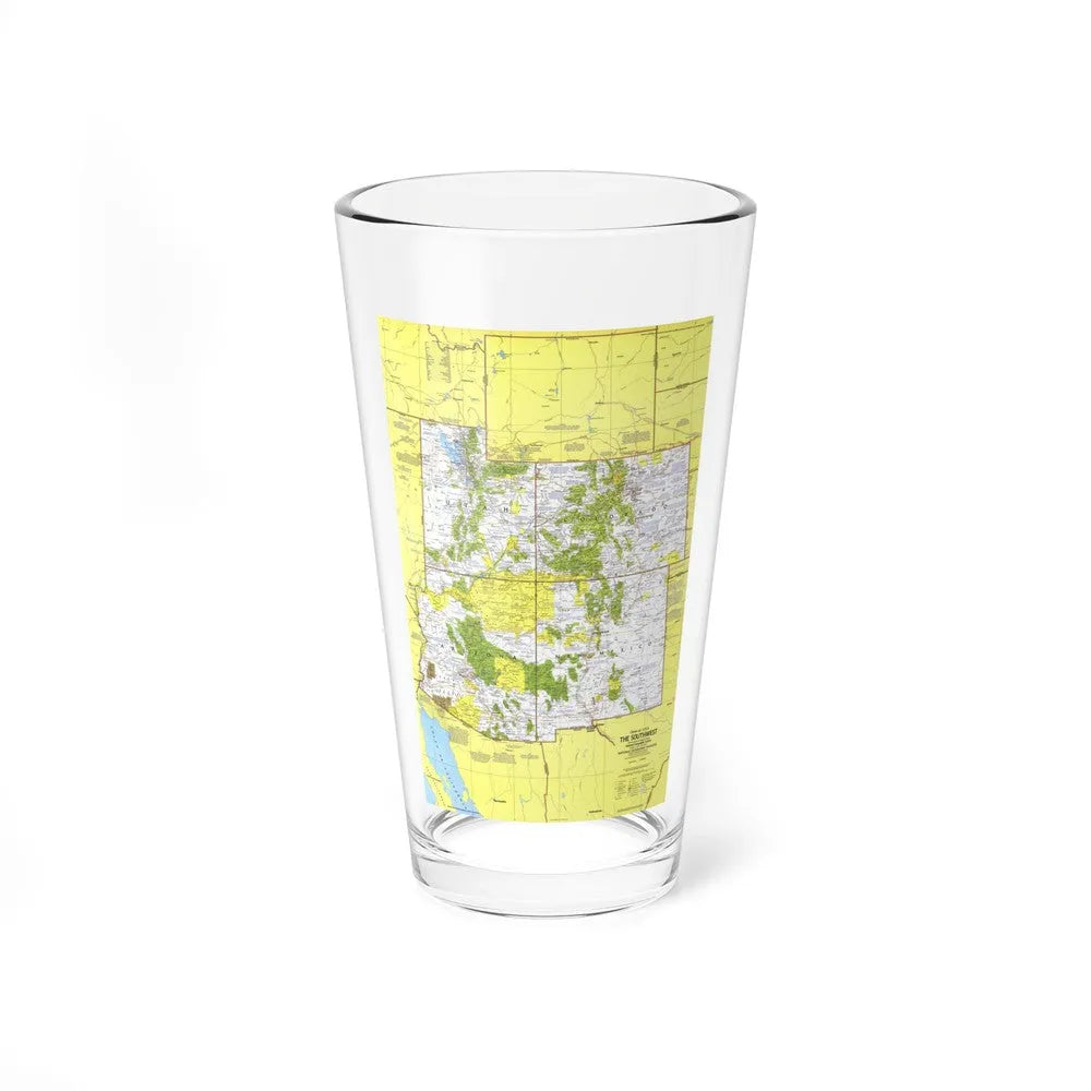 USA - Southwest 1 (1977) (Map) Pint Glass 16oz-16oz-Go Mug Yourself