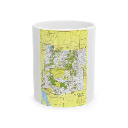 USA - Southwest 1 (1977) (Map) White Coffee Mug 11oz - Go Mug Yourself