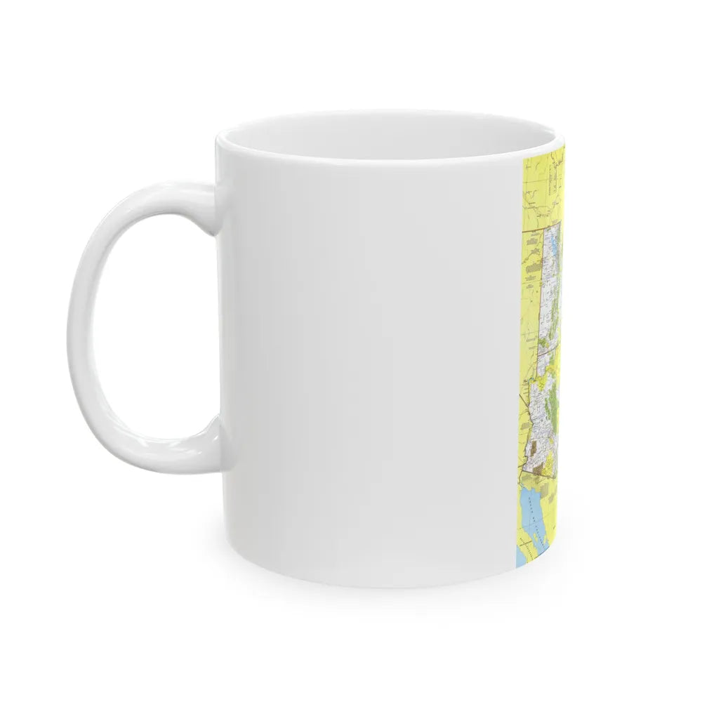 USA - Southwest 1 (1977) (Map) White Coffee Mug-Go Mug Yourself