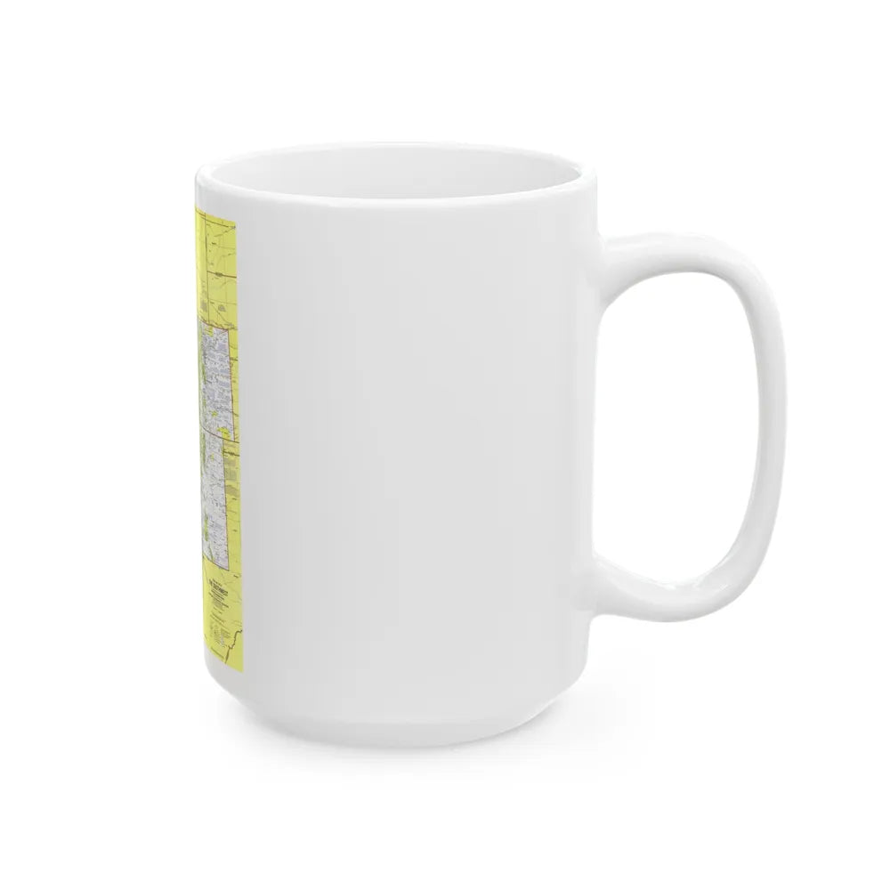 USA - Southwest 1 (1977) (Map) White Coffee Mug-Go Mug Yourself