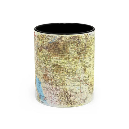 USA - Southwest 1 (1982) (Map) Accent Coffee Mug 11oz Black - Go Mug Yourself