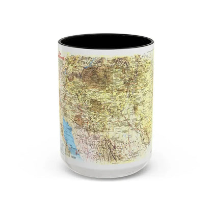 USA - Southwest 1 (1982) (Map) Accent Coffee Mug 15oz Black - Go Mug Yourself