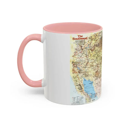 USA - Southwest 1 (1982) (Map) Accent Coffee Mug - Go Mug Yourself