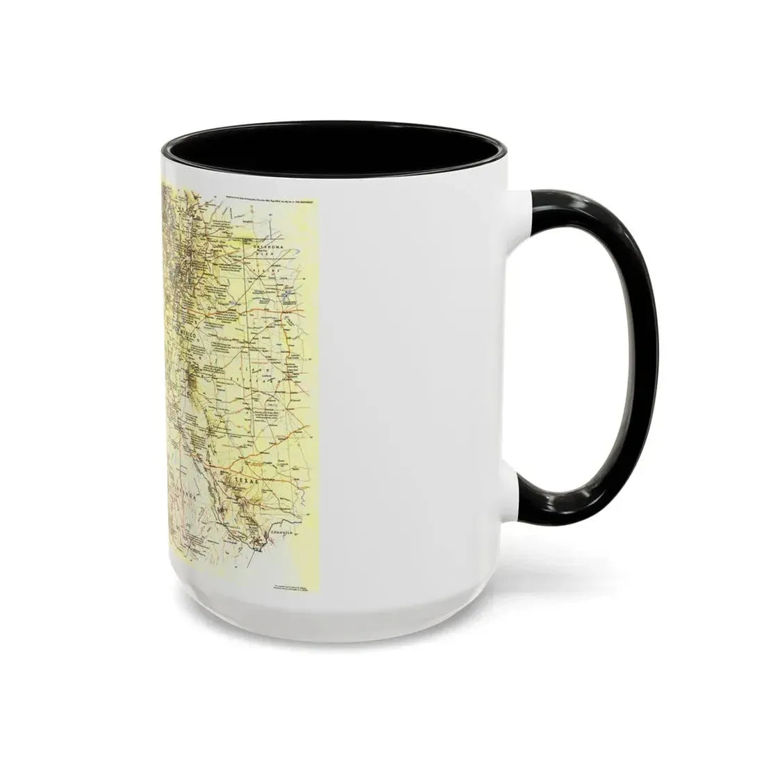 USA - Southwest 1 (1982) (Map) Accent Coffee Mug - Go Mug Yourself