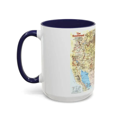 USA - Southwest 1 (1982) (Map) Accent Coffee Mug - Go Mug Yourself