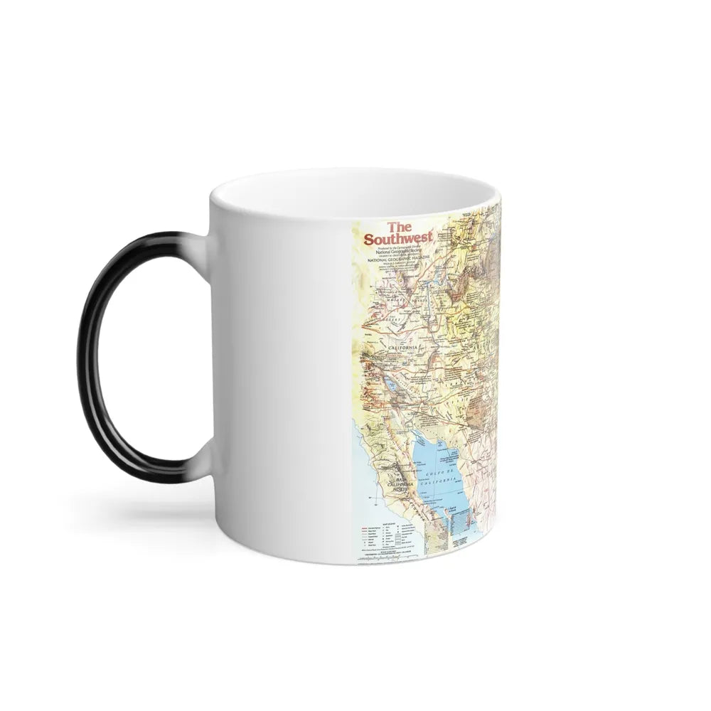 USA - Southwest 1 (1982) (Map) Color Changing Mug 11oz-Go Mug Yourself