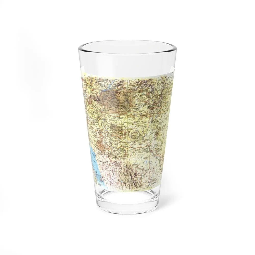 USA - Southwest 1 (1982) (Map) Pint Glass 16oz-16oz-Go Mug Yourself