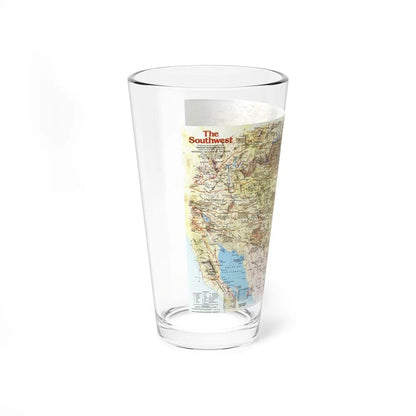 USA - Southwest 1 (1982) (Map) Pint Glass 16oz-Go Mug Yourself