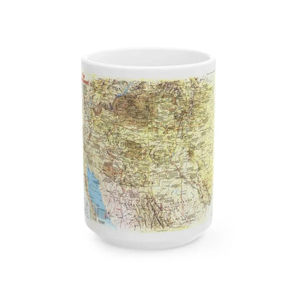 USA - Southwest 1 (1982) (Map) White Coffee Mug 15oz - Go Mug Yourself