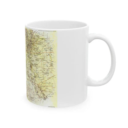 USA - Southwest 1 (1982) (Map) White Coffee Mug - Go Mug Yourself