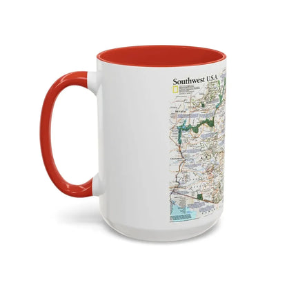 USA - Southwest (1992) (Map) Accent Coffee Mug - Go Mug Yourself