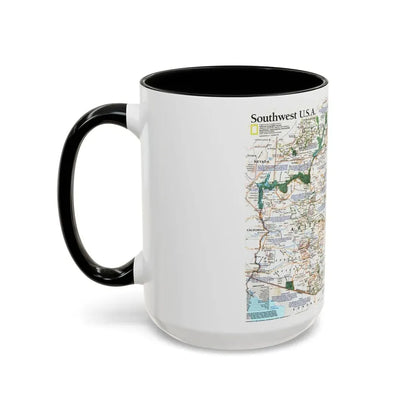 USA - Southwest (1992) (Map) Accent Coffee Mug - Go Mug Yourself