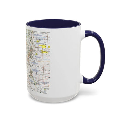 USA - Southwest (1992) (Map) Accent Coffee Mug-Go Mug Yourself