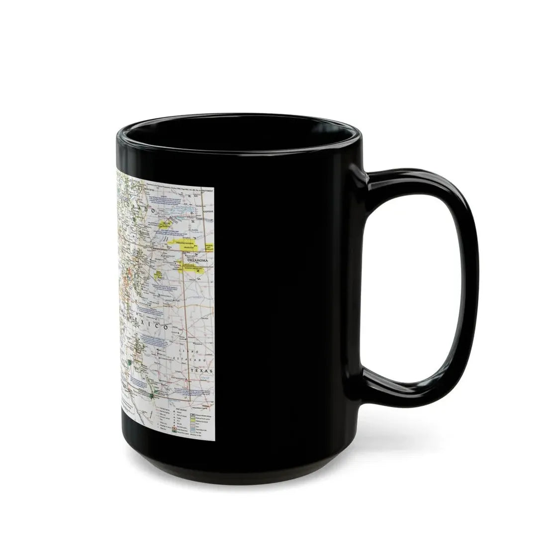 USA - Southwest (1992) (Map) Black Coffee Mug - Go Mug Yourself