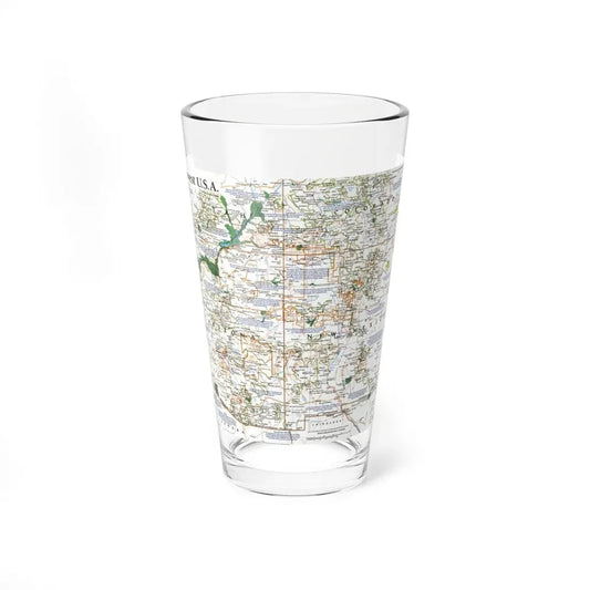 USA - Southwest (1992) (Map) Pint Glass 16oz 16oz - Go Mug Yourself