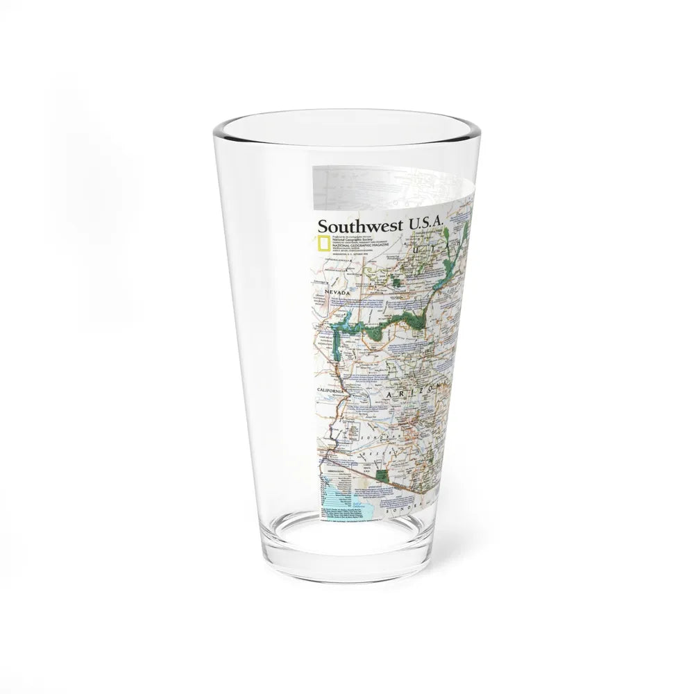 USA - Southwest (1992) (Map) Pint Glass 16oz-Go Mug Yourself