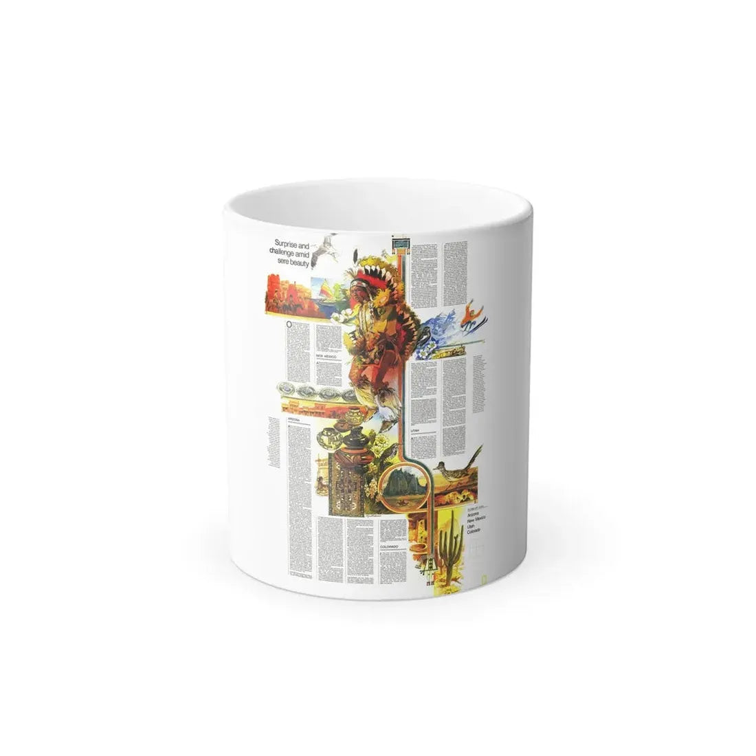 USA - Southwest 2 (1977) (Map) Color Changing Mug 11oz Default Title 11oz - Go Mug Yourself